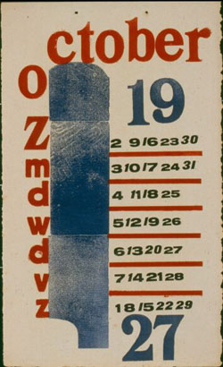 Kalendar 1927 - Oktober