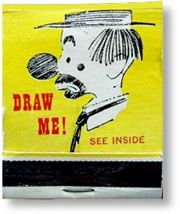 Famous Artist’s School matchbook