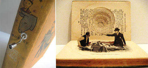 Two of Jen Hoshbin’s Altered Books