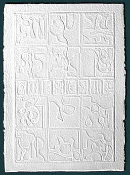 Louise Nevelson cast paper