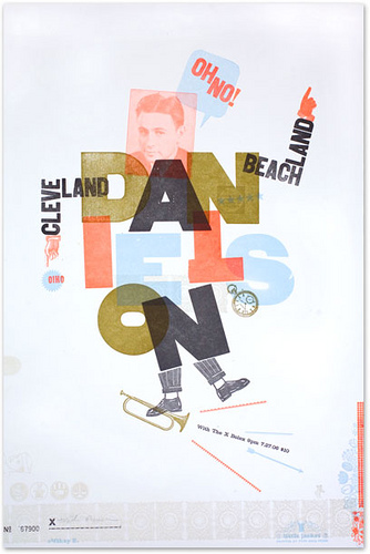 Danielson Letterpress Poster by mikey burton