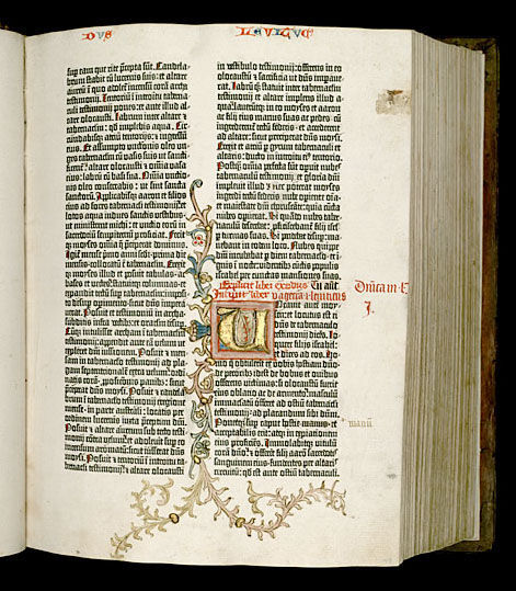 Page from Gutenberg Bible