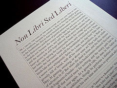 non libri sed liberti