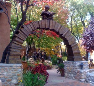 Outdoor sculpture in Santa Fe, NM