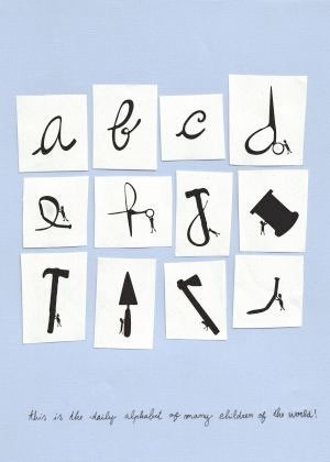 The daily alphabet of many children by Juliana Duque