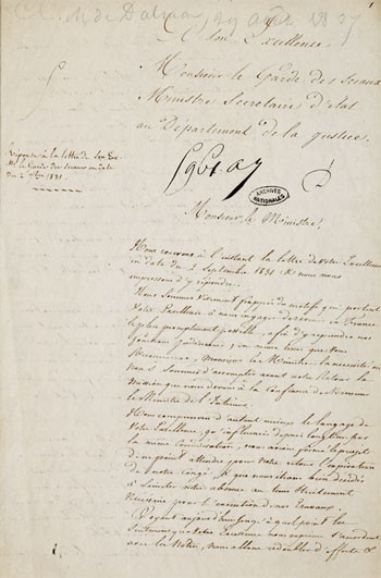 Tocqueville’s draft about penal system