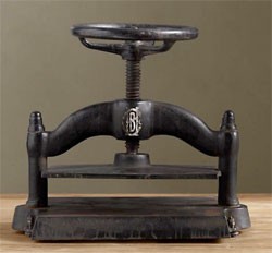 Cast Iron Book Press  Architectural Artifacts