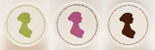 Jane Austen Coasters — Green Chair Press