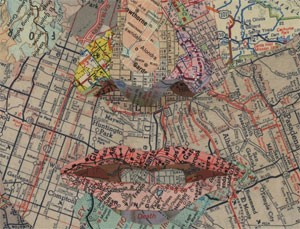 matthew cusick map collage detail