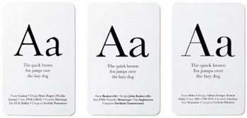 Typeface Memory Game Cards