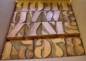 Stencil from Virgin Wood Type