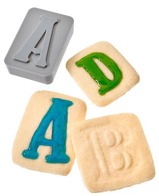 Fred and Friends LetterPressed Type-Style Cookie Cutter/Stamps