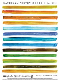 The 2012 National Poetry Month poster, designed by Chin-Yee Lai.