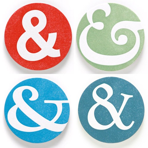 Ampersand Coasters by Green Chair Press