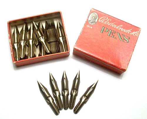 My box of pen nibs