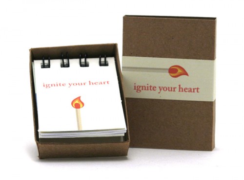 Ignite Your Heart, a matchbox book