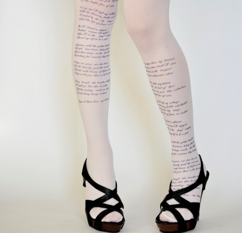 Poetry Tights by Natali Cohen