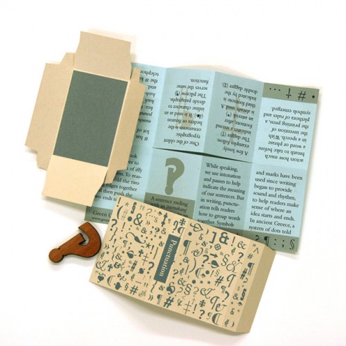 Making punctuation matchbox book