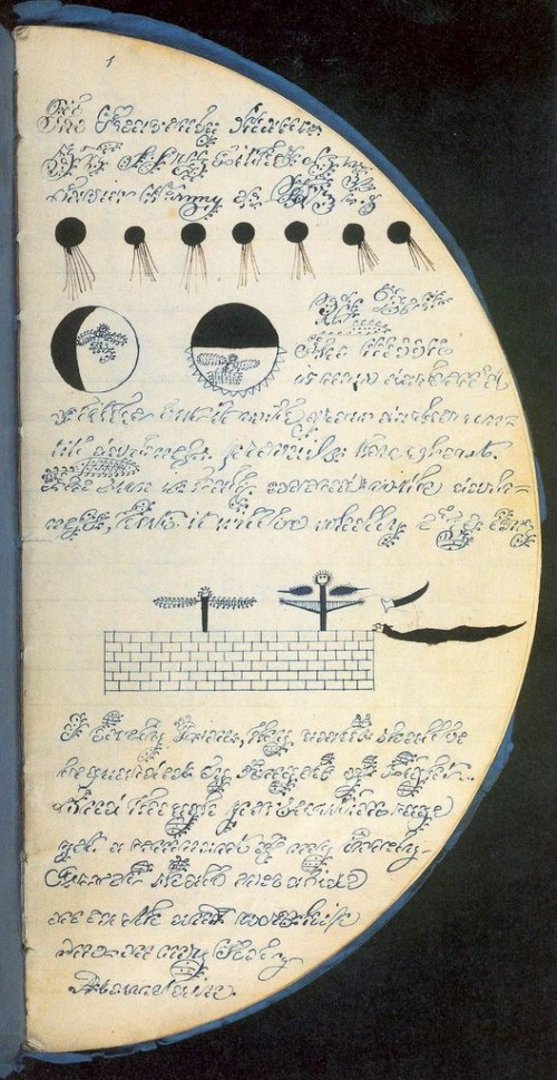 Emily Babcock, [A page of a booklet of communications from the Prophetess Anna and a native spirit named Carifick P.] (1843)