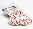 heart coasters, set of 8