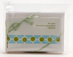12 letterpress printed note cards