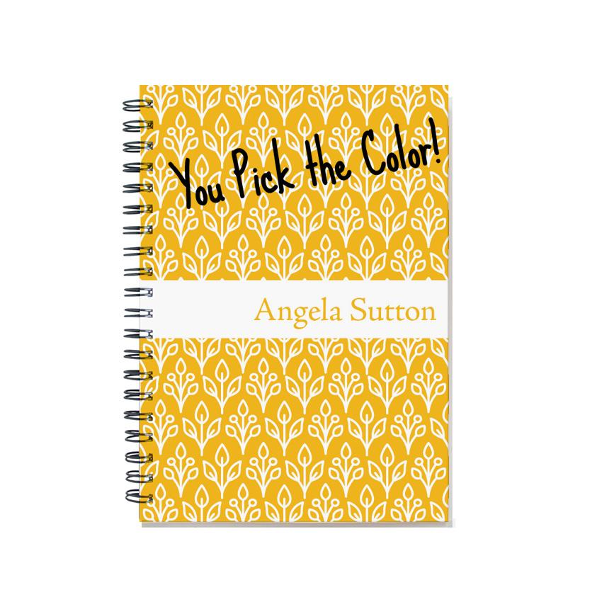 personalized 12 month planner/calendar + notebook